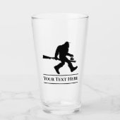 Custom Jagd Sasquatch Funny Beer Glass Tumblr Glas (Vorderseite)