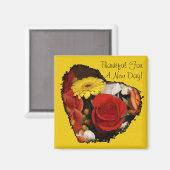 Custom JagEdge Beautiful Blumenstrauß Magnet (Vorderseite/Rückseite)