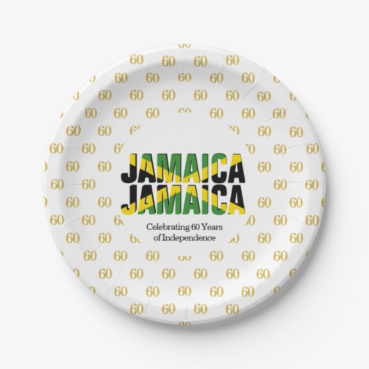 Custom JAMAICA 60. Pappteller (Vorderseite)