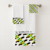 Custom JAMAICA FLAG Christlich Badhandtuch Set (Insitu)