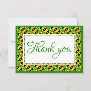 Custom JAMAICA FLAG Dankeskarte