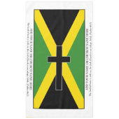 Custom Jamaica Flag mit Black Cross Pal Tischdecke (Vorderseite)