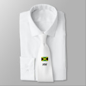 Custom JAMAICA FLAG Monogram Krawatte (Gebunden)
