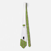 Custom JAMAICA FLAG Monogram Krawatte (Vorderseite)