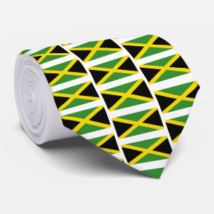 Custom JAMAICA FLAG Monogram Krawatte