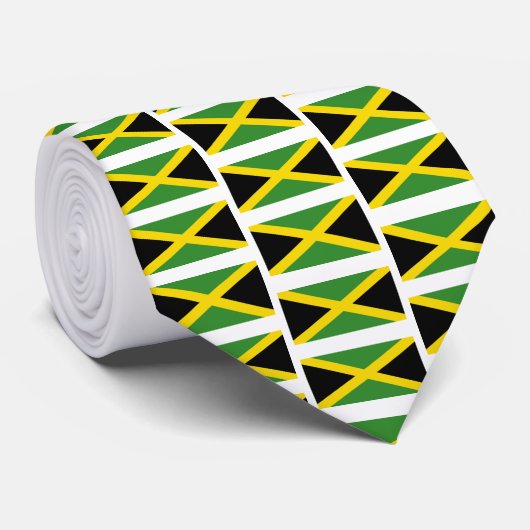 Custom JAMAICA FLAG Monogram Krawatte (Gerollt)
