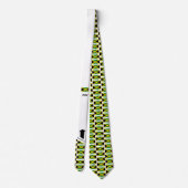 Custom JAMAICA FLAG Monogram Krawatte (Rückseite)