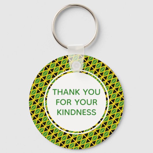 Custom Jamaica Flag Schlüsselanhänger (Vorderseite)