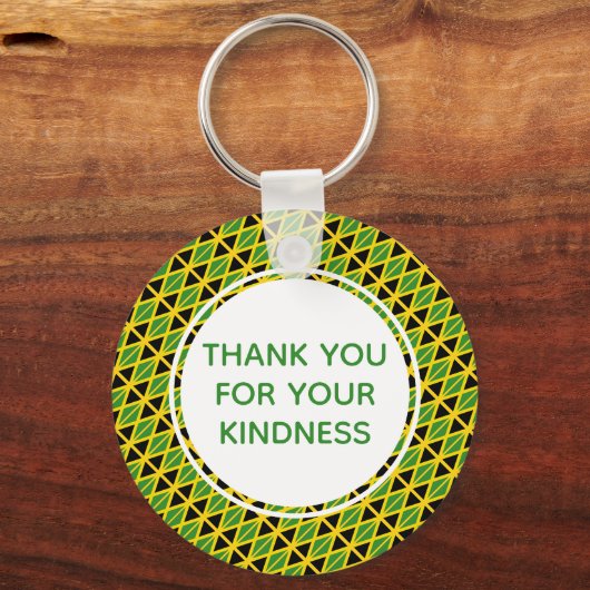 Custom Jamaica Flag Schlüsselanhänger (Vorderseite)