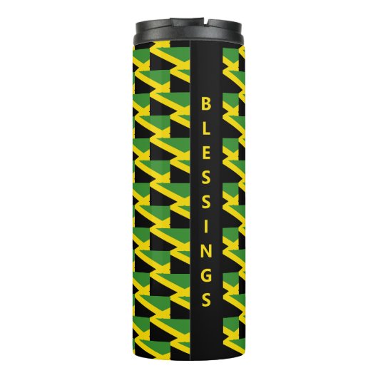 Custom Jamaica Flag Thermosbecher (Rückseite)
