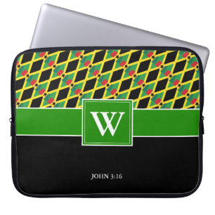 Custom JAMAICA GHANA Monogram Laptopschutzhülle