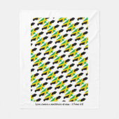 Custom Jamaica Map Fleecedecke (Vorderseite)