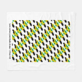 Custom Jamaica Map Fleecedecke (Vorderseite (Horizontal))