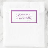 Custom_Jamaican Beef Patties Rechteckiger Aufkleber (Tasche)