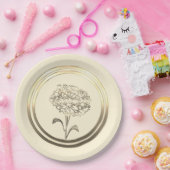 Custom Januar Carnation Pappteller (Party)