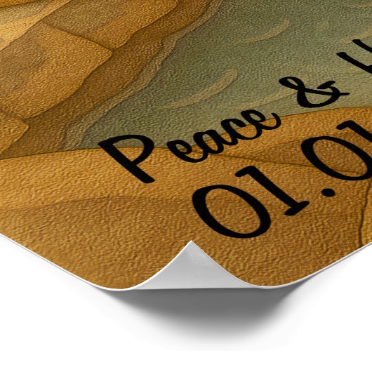 Custom Japan Reise Landschaft Whimsical Affe Poster (Ecke)