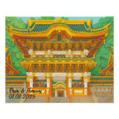 Custom Japan Tempel Landschaft Reisen Ästhetik Fotodruck (Vorne)