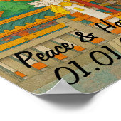 Custom Japan Tempel Landschaft Reisen Ästhetik Poster (Ecke)