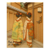 Custom Japan Travel Landscape Ästhetik Geisha Fotodruck (Vorne)