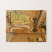 Custom Japan Travel Landscape Ästhetik Geisha Puzzle (Horizontal)