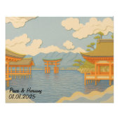 Custom Japan Travel Landscape Ästhetischer Schrein Fotodruck (Vorne)