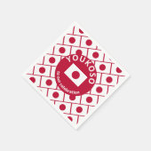 Custom JAPANESE FLAG Paper Serviette (Ecke)