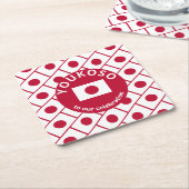 Custom JAPANESE FLAG Rechteckiger Pappuntersetzer (angewinkelt)