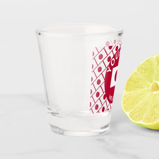 Custom JAPANESE FLAG Schnapsglas (Links)