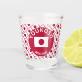 Custom JAPANESE FLAG Schnapsglas (Vorderseite)