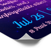 Custom Jazz Night Retro Poster (Ecke)