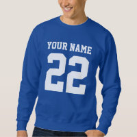 Custom Jersey Nummer Football Sweshirt für Männer