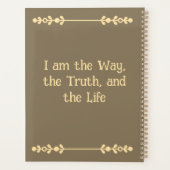 Custom Jesus & Coffee Crayon Art 2026 2027 Planner Planer (Rückseite)