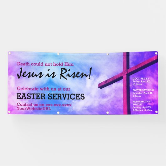 Custom JESUS IST REASY Oster Banner (Horizontal)
