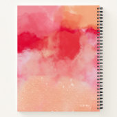Custom Jewel tone - Reds Abstrakt Dankbarkeit Notizblock (Rückseite)
