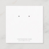 Custom Jewele Frangipani Earring Display Cards Quadratische Visitenkarte (Vorderseite)