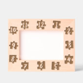 Custom Jigsaw Pieces, Clock Numbers Kid's Fotos Geätzte Rahmen (Vorderseite)