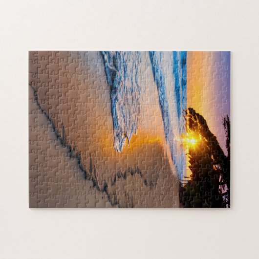 Custom Jigsaw Puzzle Foto Print Beach Sunset (Horizontal)
