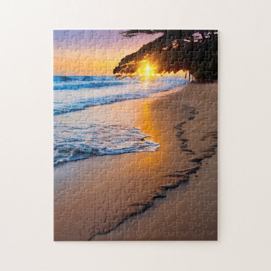 Custom Jigsaw Puzzle Foto Print Beach Sunset (Vertikal)