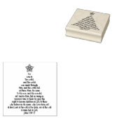 Custom John 1:10-13 Weihnachtsbaum Rubber Briefmar Gummistempel (Stempel)