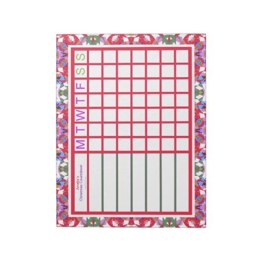 Custom Jolly Christmas ADHD Girls Womens Planner Notizblock (Rotiert)