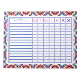 Custom Jolly Christmas ADHD Girls Womens Planner Notizblock