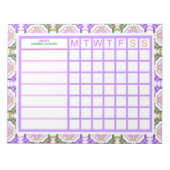 Custom Jolly Christmas ADHD Girls Womens Planner Notizblock (Vorderseite)