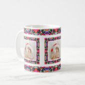Custom Jolly Christmas Pattern Foto Picture Tee Kaffeetasse (Vorderseite Links)