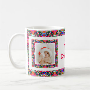 Custom Jolly Christmas Pattern Foto Picture Tee Kaffeetasse