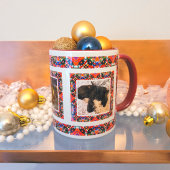 Custom Jolly Christmas Pattern Foto Picture Tee Tasse