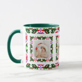 Custom Jolly Christmas Pattern Foto Picture Tee Tasse (Links)