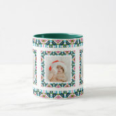 Custom Jolly Christmas Pattern Foto Picture Tee Tasse (Zentrum)