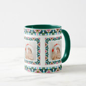 Custom Jolly Christmas Pattern Foto Picture Tee Tasse (VorderseiteRechts)