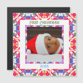 Custom Jolly Festivals Weihnachts-Foto Magnetic Gi Magnetkarte (Vorne/Hinten)