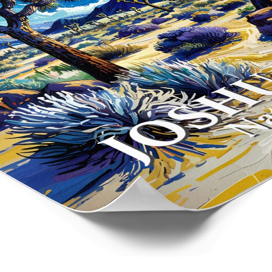 Custom Joshua Tree Van Gogh Starry Night Modern Poster (Ecke)